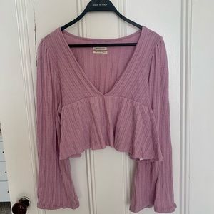 Urban Outfitters Long Sleeve Crop Top